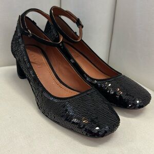 Coach Sequin Kitten Heel Pump